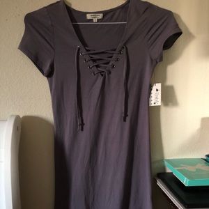 Grey mini dress